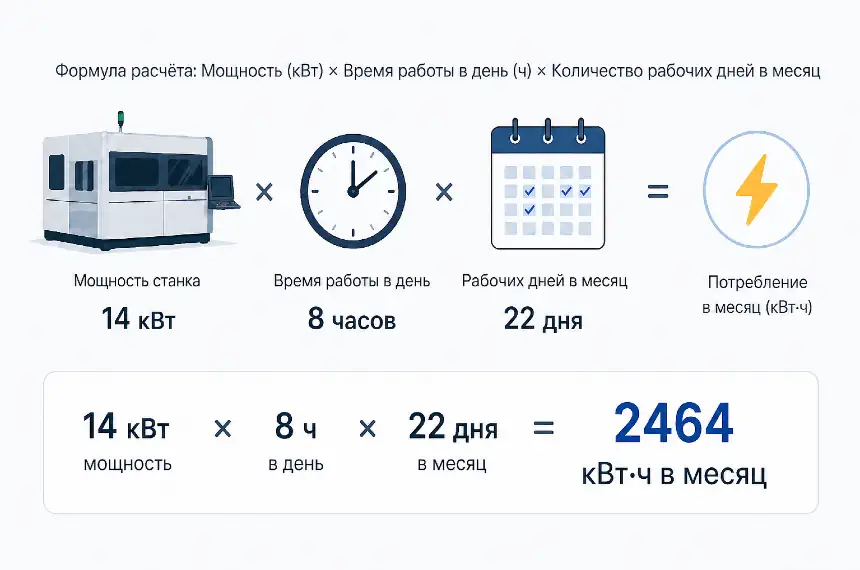  Определить среднее месячное потребление